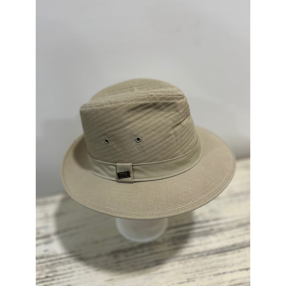 Mens Tan London Fog Fedora Hat